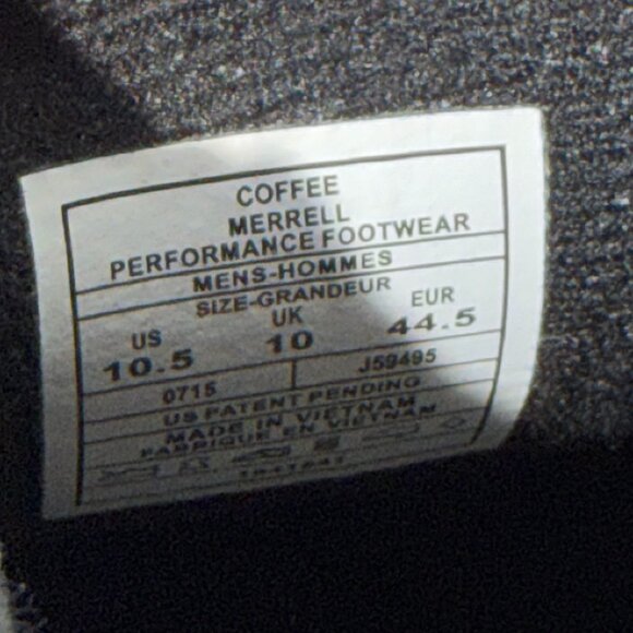 Merrell Men Jungle Moc Shoes 10.5 Brown Nubuck Slip On Hiking Walking Waterproof - Picture 10 of 12